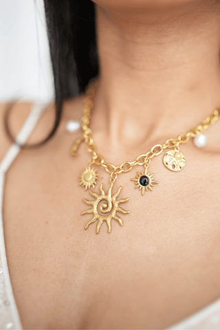 Golden Wish Necklace — waterproof, tarnish - free jewelry