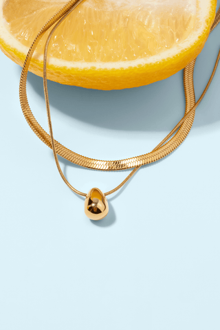 Midnight Drop Necklace — waterproof, tarnish - free jewelry