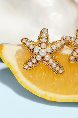 Stellar Pearl Earrings — waterproof, tarnish - free jewelry