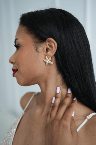 Stellar Pearl Earrings — waterproof, tarnish - free jewelry