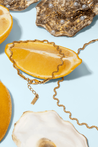 Golden Flow Bracelet — waterproof, tarnish - free jewelry