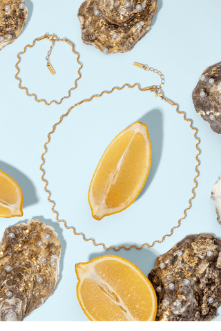 Golden Flow Bracelet — waterproof, tarnish - free jewelry