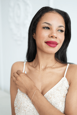 Golden Flow Bracelet — waterproof, tarnish - free jewelry