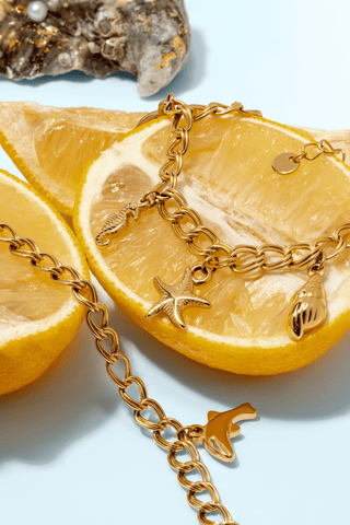 Sea Charm Bracelet — waterproof, tarnish - free jewelry