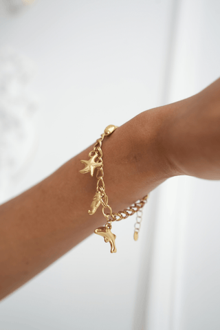 Sea Charm Bracelet — waterproof, tarnish - free jewelry