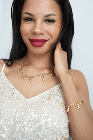 Sea Charm Necklace — waterproof, tarnish - free jewelry