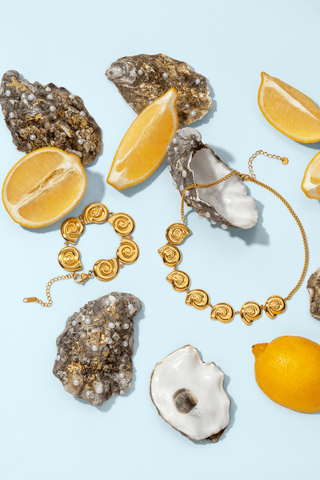 Sunset Shell Bracelet — waterproof, tarnish - free jewelry