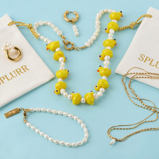 Pearly Duckling Necklace