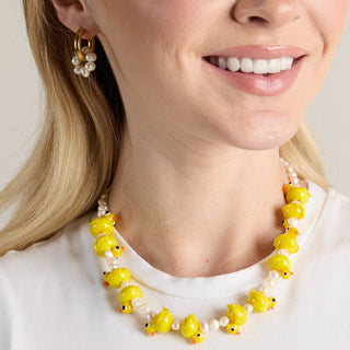Pearly Duckling Necklace
