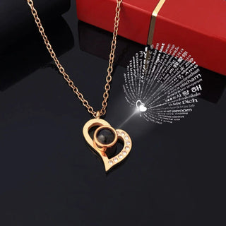 Rose & Projection Necklace Gift Set