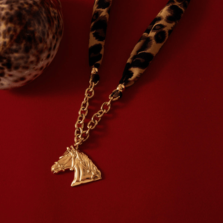 Safari Horse Necklace — waterproof, tarnish - free jewelry